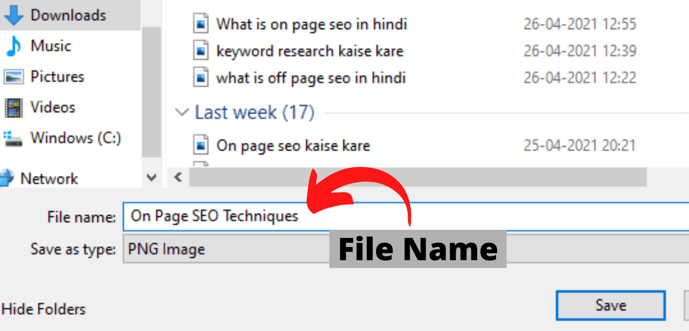 image file name optimization in hindi